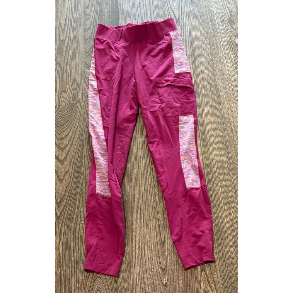 Noble Outfitters Womens Equestrian Balance Riding Tight Pink Magenta Size XS